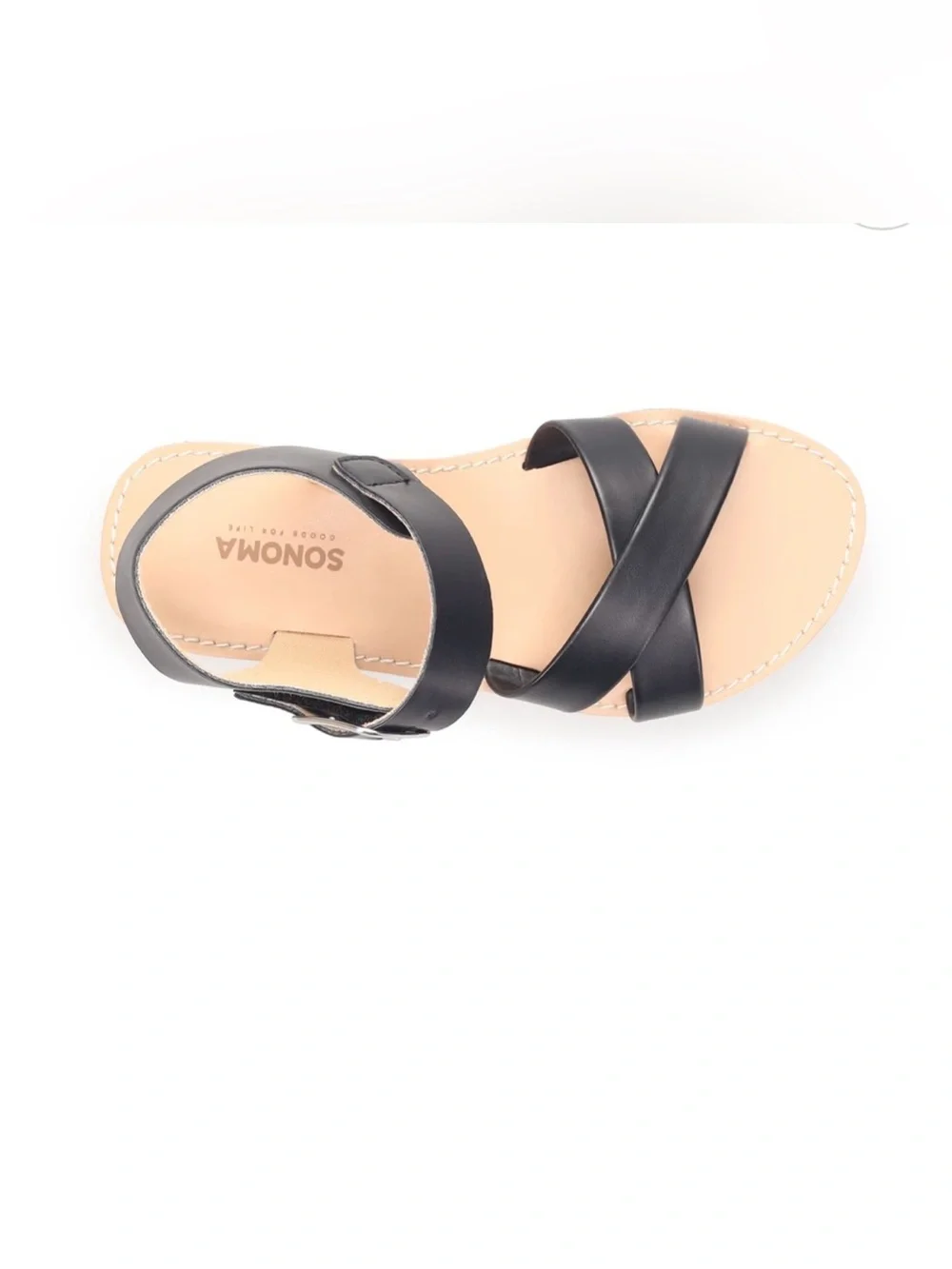 Sonoma Goods For Life® Fenleyy Girls' Gold Sandals, size 1